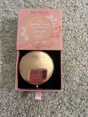 NWT Hendson "To My Beautiful Friend ..." Mirror in Box.
